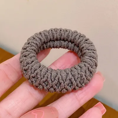 Autumn Winter Thick High Elastic Towel Ring Seamless Hair Rope Band