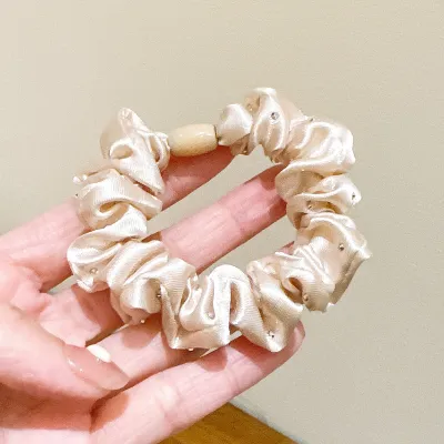 Maillard Satin Rhinestone Women Hair Band Loose Type High Sense Fashion Commuter Cloth