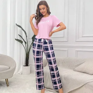 Women Two-Piece Casual Printed Pajamas