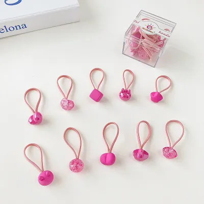 Cartoon Children Hair Ring Does Not Hurt The Hair Candy Color Hair Accessories