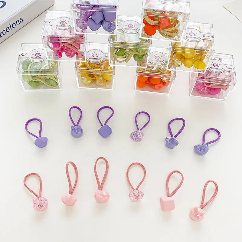Cartoon Children Hair Ring Does Not Hurt The Hair Candy Color Hair Accessories