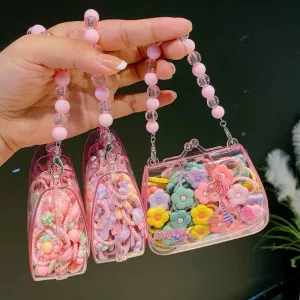 Children Fashion Multicolor Cute Silicone Flower Hair Rope Hair Ties