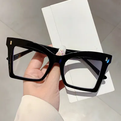 Women Fashion Colorblock Light Luxury Vintage Butterfly Glasses Frame