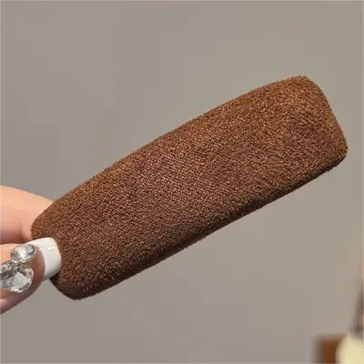 Women Fashion Retro Houndstooth Cloth Hairpin