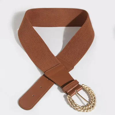 Fashionable Plus Size Elastic Pin Buckle Belt