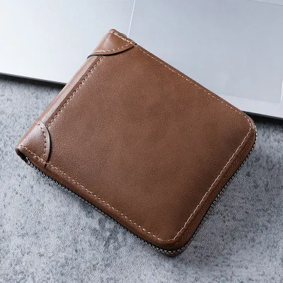 Business Men Multi-Function Multi-Card PU Wallet Solid Color