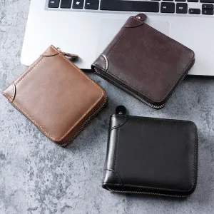 Business Men Multi-Function Multi-Card PU Wallet Solid Color