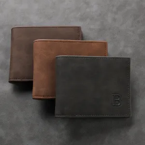 Retro Multi-Function Men Bifold PU Wallet with Card Slots