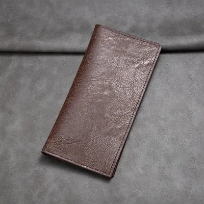 Retro Men Ultra-Thin Multi-Card PVC Bifold Wallet With Lining
