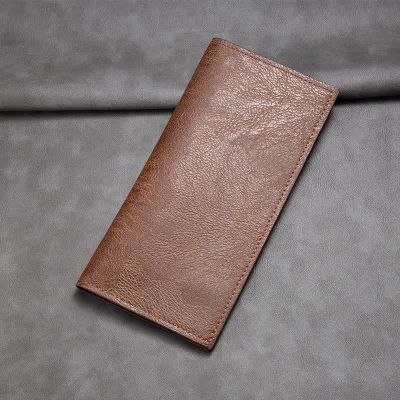 Retro Men Ultra-Thin Multi-Card PVC Bifold Wallet With Lining