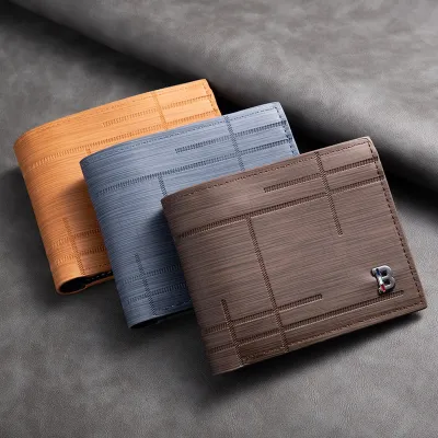 Cartera con tarjetero para hombre, estilo informal de negocios