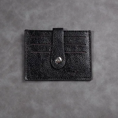 Simple Solid Color Multi Card PU Leather Wallet