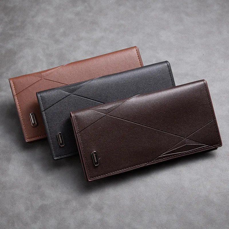 Business Retro Men Large Capacity Multi-Card PU Bifold Wallet
