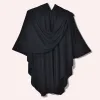 Solid Color Knitted Black With Bars