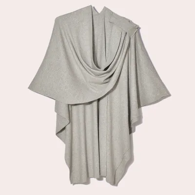 Women Elegant Warm Solid Color Tassel Shawl Scarf Cardigan