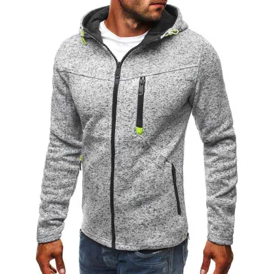 Men's Autumn Winter Casual Plus Size Long Sleeve Loose Fit Jacquard Camouflage Hood Jacket