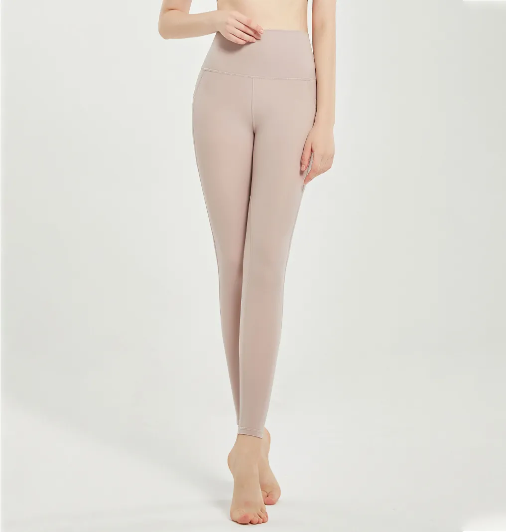 Women Yoga High Waist Tight Leggings with Pockets Breathable