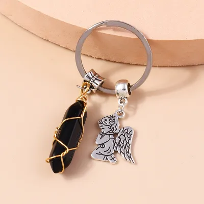 Women's Fashion Multicolor Turquoise Stone Keychain Pendant