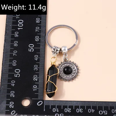 Women's Fashion Multicolor Turquoise Stone Keychain Pendant