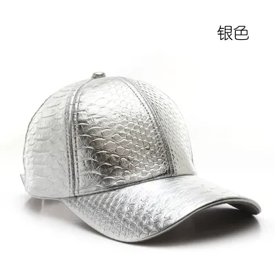 Fashion Autumn Winter Solid Color Pu Leather Windproof Sunscreen Cap