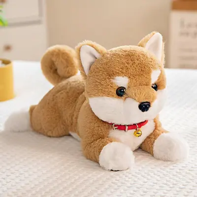 Cute Cartoon Chai Dog Plush Toy Doll - PP Cotton, Short Plush, 28/35/45cm
