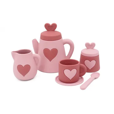 Kids Silicone Kitchen Toys Simulation Pretend Play Food Grade Girls Cooking Set
