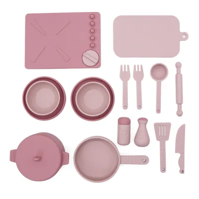 Kids Silicone Simulation Kitchen Toys Play House Set