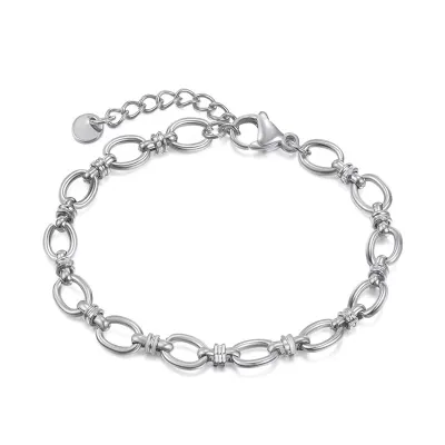 Women Fashion Titanium Steel Circular Bracelet Sweet