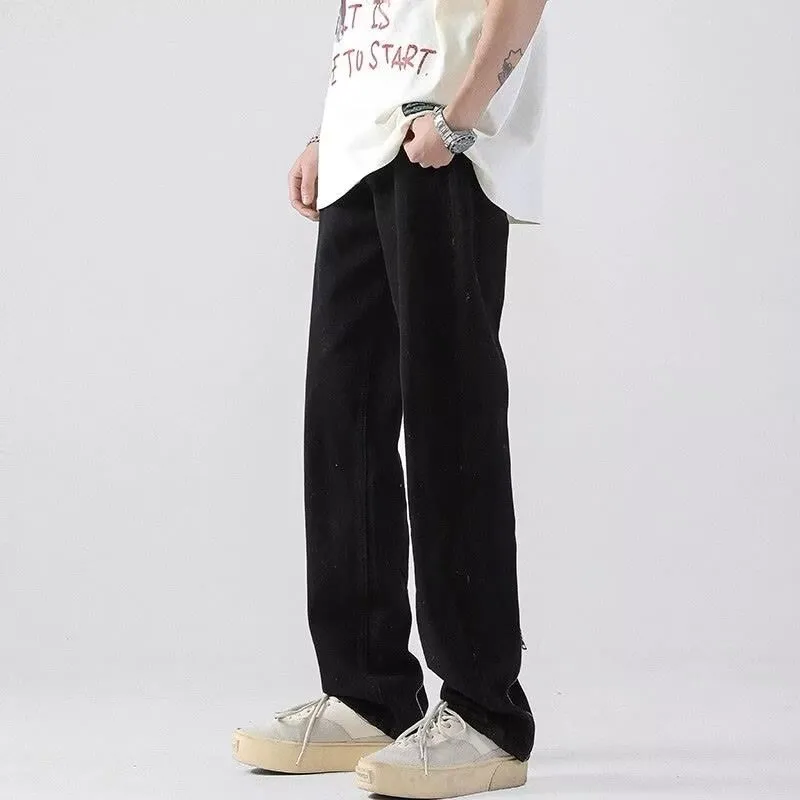 Men Fashion Street Style Black Denim Jeans