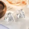 Texture Lava Love Ear Clip (Plain Silver)