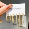 Diameter 2Cm Gold White Diamond Pair ·
