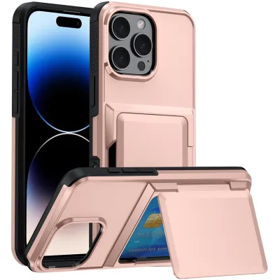 Fashion Solid Color Multi-Function Wallet iPhone Case