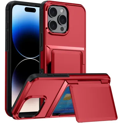 Fashion Solid Color Multi-Function Wallet iPhone Case