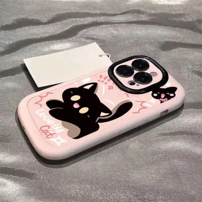 Cute Cat Frosted iPhone Case TPU All-Inclusive for Apple