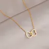 Gold Love Buckle Necklace
