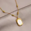 Gold Mirror Rose Necklace