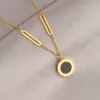 Gold Roman Numeral Necklace