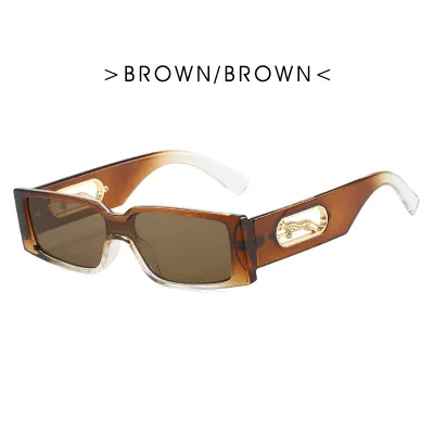 Women Fashion Retro Square Leopard Sunglasses