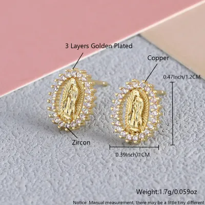 Women Fashion Retro Geometric Rhinestone Drop Earrings