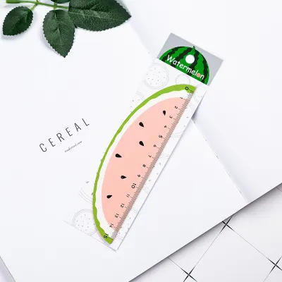 Creative Cute Fruit 15cm Ruler Wooden Stationery