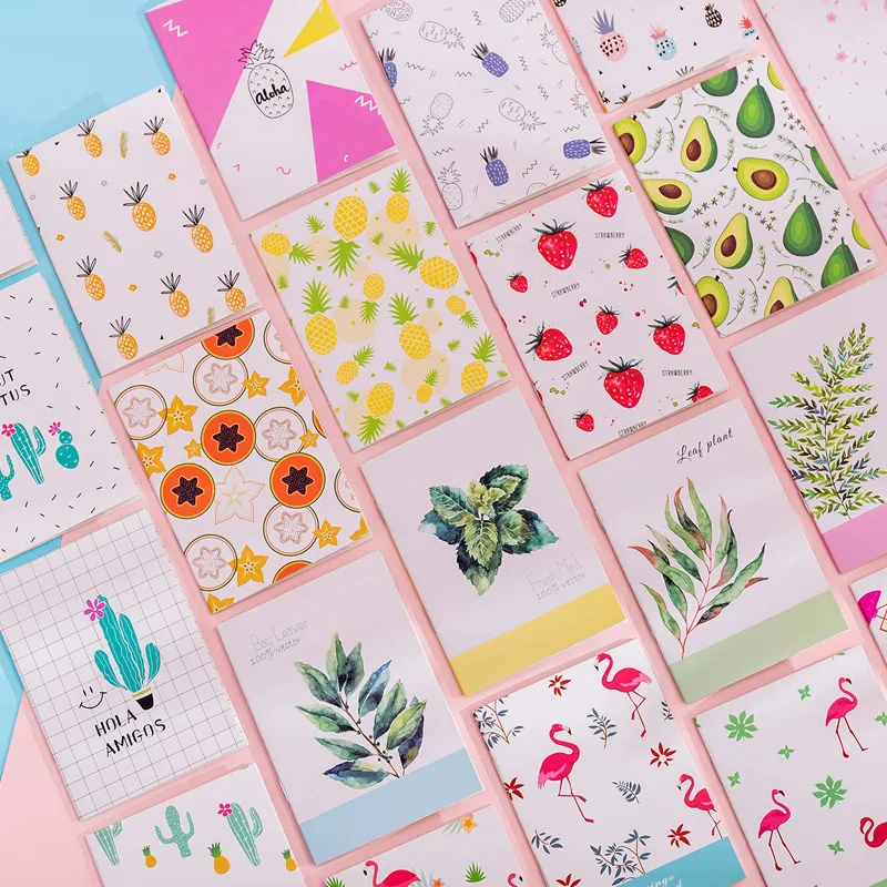 Cartoon Animal Fruit 64K Note Book Stationery Cute Japanese Korean Style
