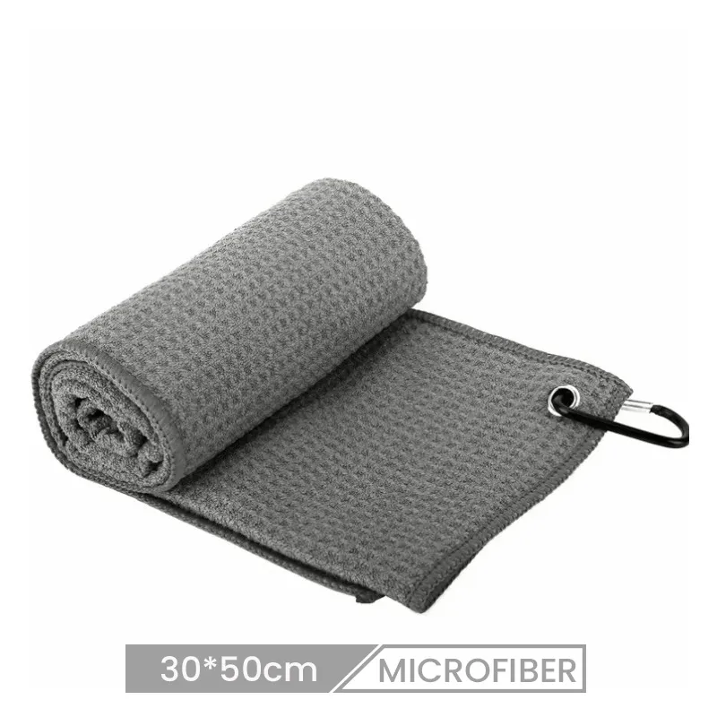 Custom 30*50cm Microfiber Waffle Multicolor Golf Towel