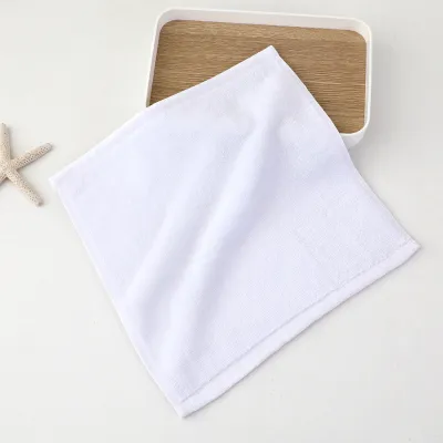 30*30cm Pure Cotton Multicolor Square Towel Logo Custom