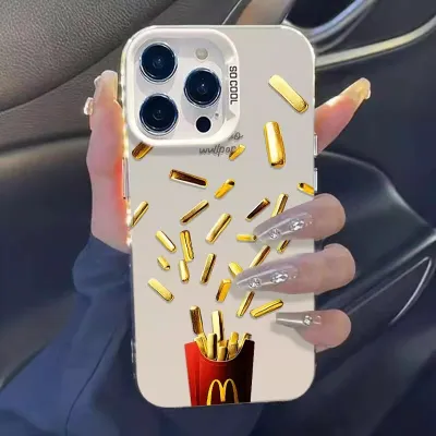 Fashion French Design Color Silver All-Inclusive Samsung Phone Case