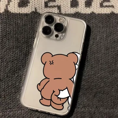 Fashion Cute Bear Rabbit TPU All-Inclusive Apple iPhone Case