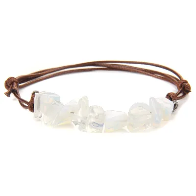 Women Retro Boho Natural Agate Beads Bracelet