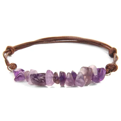 Women Retro Boho Natural Agate Beads Bracelet