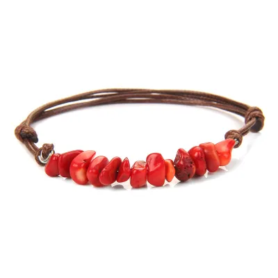 Women Retro Boho Natural Agate Beads Bracelet