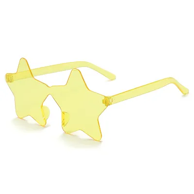 Fashion Personalized Five-Pointed Star No Frame Sunglasses