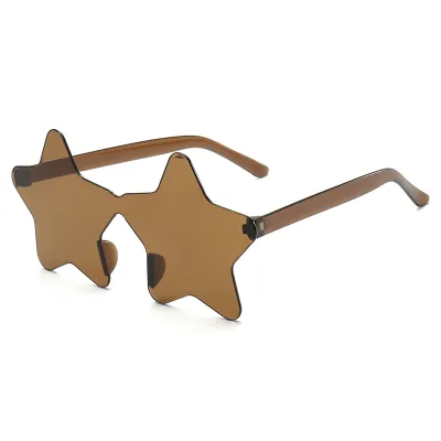 Fashion Personalized Five-Pointed Star No Frame Sunglasses
